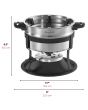 🍽️ 3-in-1 Fondue Set – Magnetic Fork Guide (19 Pieces)