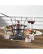 🍽️ 3-in-1 Fondue Set – Magnetic Fork Guide (19 Pieces)