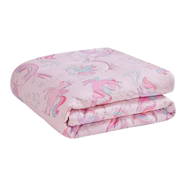 🦄 Mainstays Kids Pink Unicorn Bed in a Bag (Twin)