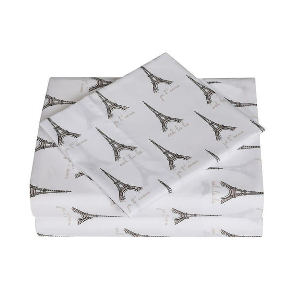 Mainstays Soft, Easy Care, Microfiber Sheet Set – Printed (Twin)
