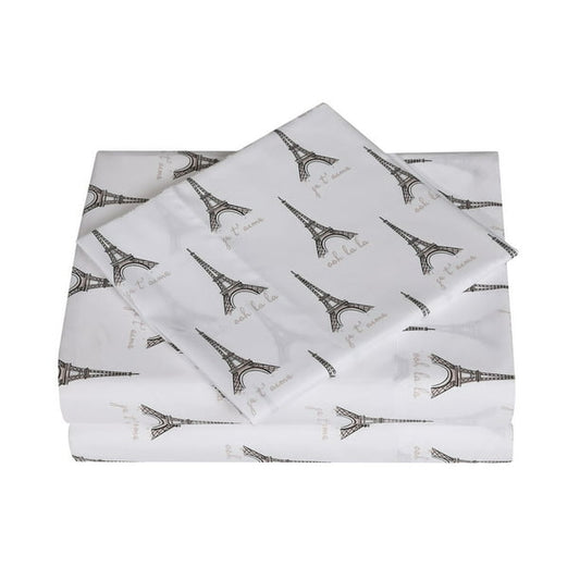 Mainstays Soft, Easy Care, Microfiber Sheet Set – Printed (Twin)