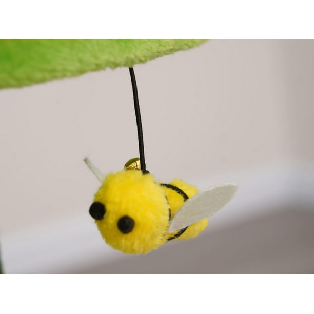 🌻 Vibrant Life Sunflower Cat Scratching Post – 24" with Interactive Bee Toy