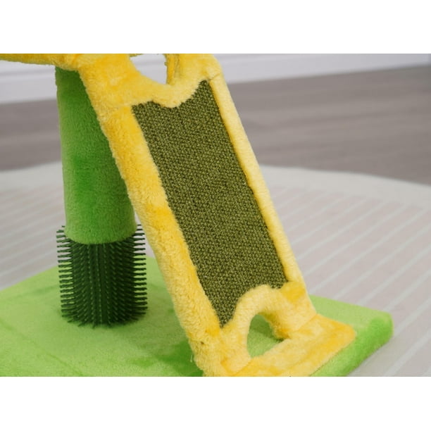 🌻 Vibrant Life Sunflower Cat Scratching Post – 24" with Interactive Bee Toy