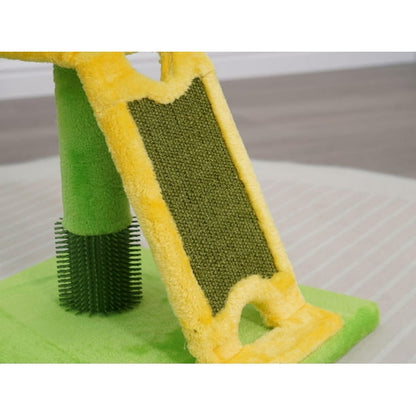 🌻 Vibrant Life Sunflower Cat Scratching Post – 24" with Interactive Bee Toy