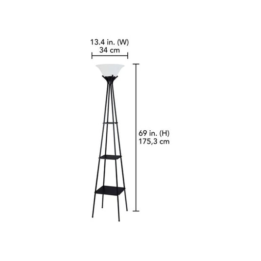 🖤 Hometrends 69" Black Floor Lamp – Sleek & Functional Lighting Solution