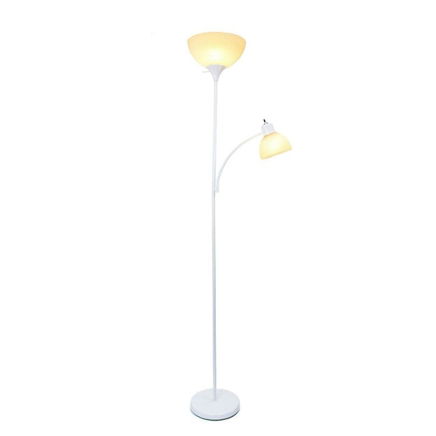 💡 Simple Designs 71.5" silver Floor Lamp with Reading Light