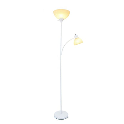 💡 Simple Designs 71.5" silver Floor Lamp with Reading Light